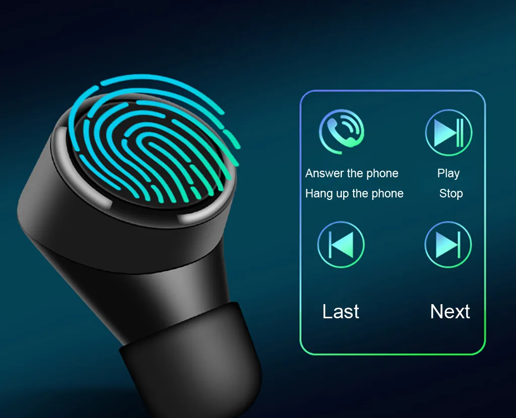 Беспроводная bluetooth гарнитура Tws мини наушники Спортивные Беспроводные гарнитуры