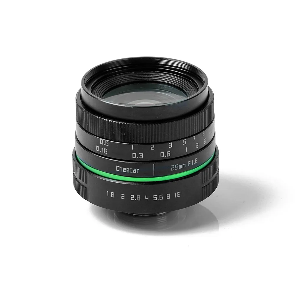 Новый зеленый круг 25 мм APS-C объектив камеры видеонаблюдения для sony NEX canon E0SM N1 PQ