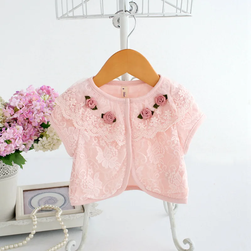 Куртка Детская летняя с 4 цветами и кружевом От 0 до 2 лет |