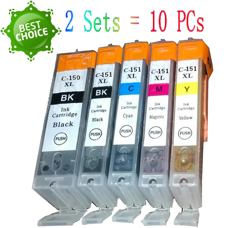 PGI-150 CLI-151 XL совместимый с чернильным картриджем Canon PIXMA MG6310 MG5410 MG7110 IP7210 MX721 PGI150 CLI151