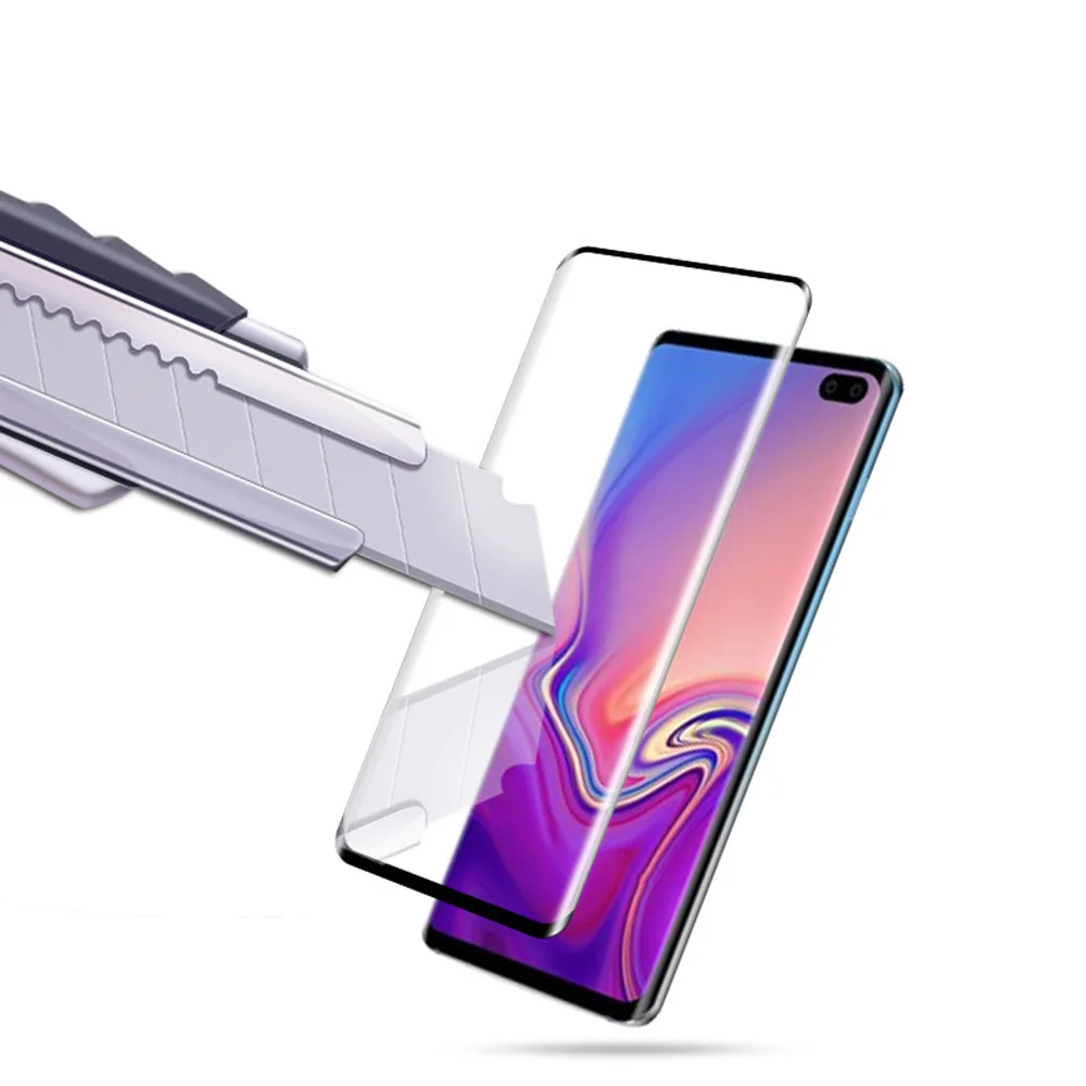 Защитная пленка для экрана из закаленного стекла полное покрытие Samsung Galaxy S10 Plus 3D