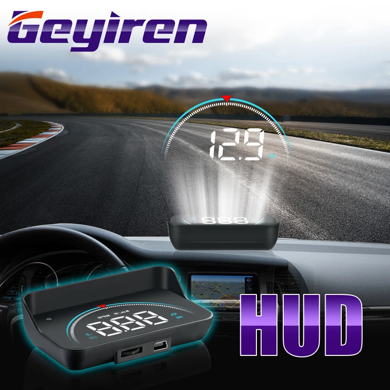 GEYIREN M8 Head-Up Дисплей LED Дисплей HUD OBD II автомобиля Скорость сигнализации Автомобильная электроника проектор Скорость ometer лобовое стекло