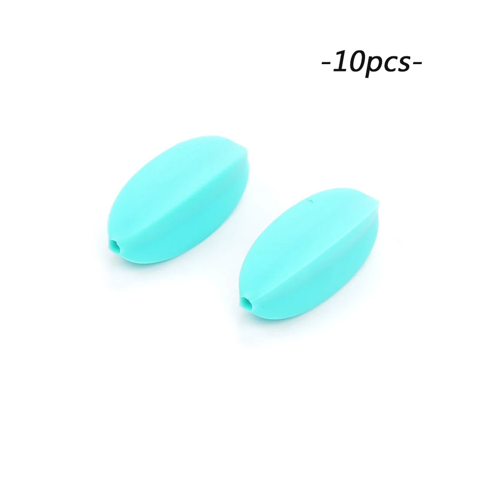 turquoise LOFCA 10 шт./лот силиконовые бусины карамболь BPA Бесплатно Детские Прорезыватели жевательные Детские Прорезыватели игрушки DIY ожерелье уход аксессуары Изготовление - Цвет: turquoise