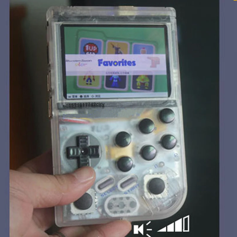 Двойной джойстик аркадная портативная игра Raspberry Pi Ретро игровая консоль gameboy Super HD ips производственный цикл доступен 12~ 22 дня