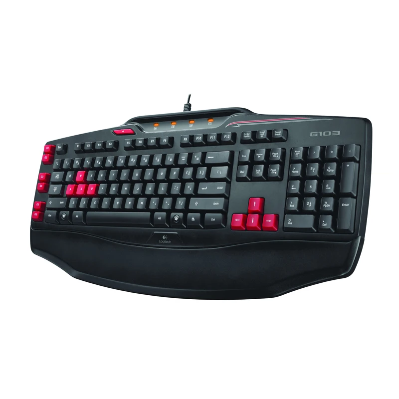 Оригинальная Игровая клавиатура Logitech G103 Профессиональная USB программируемая для