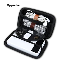 oppselve external storage hard case hdd ssd bag for hard drive power bank usb cable charger airpod headphone earphone case black