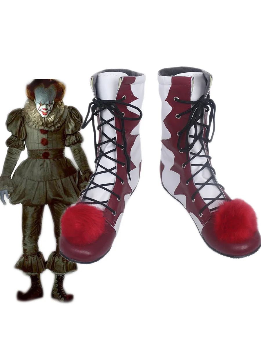 Горячая пленка IT Pennywise Хэллоуин клоун косплей ботинки обувь на заказ любой размер