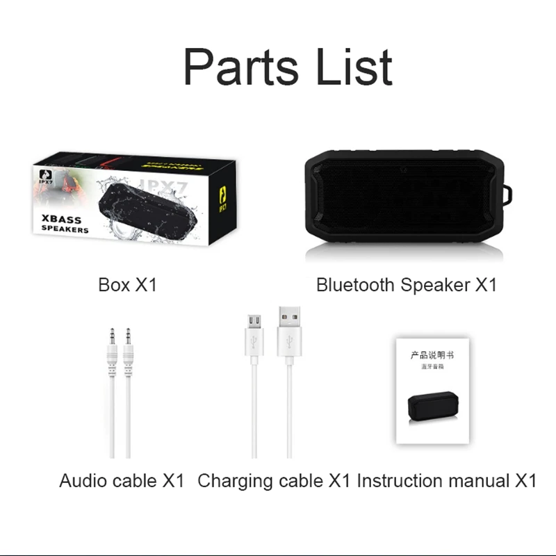 5.0 Bluetooth Speaker Portable Wireless Sound System 3D Stereo Music Surround Support Tf Aux Usb | Электроника