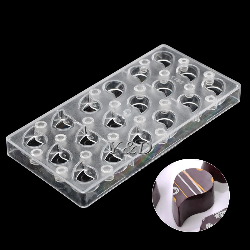 

Crescent Comma Magnet Magnetic Plastic Transfer Mold Polycarbonate PC Chocolate Mold Baking Mould DIY Handmade Chocolates