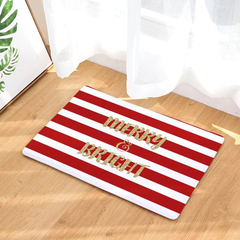 CAMMITEVER Stripes Dots Letters Black White Red Kitchen Carpet Floor Mat Living Room Hallway Area Rugs Anti-Slip Entrance | Дом и сад
