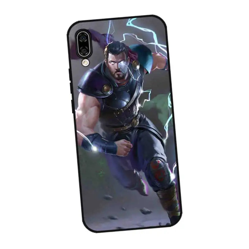 P223 Thor Black Silicone Case Cover For Huawei Honor 8C 8X 9 10 20i V10 V20 Note10 Max Lite Magic2 | Mobile Phone Cases &amp Covers