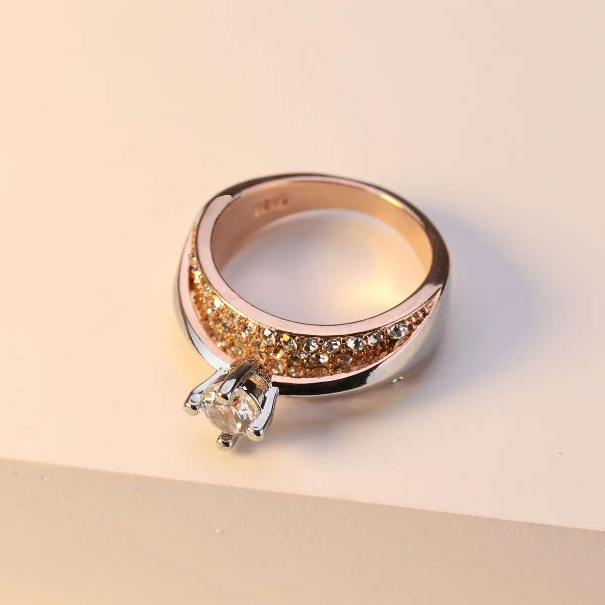 

14K Rose Gold Diamond Ring Anillos De Bizuteria for Women Bague Etoile Amethyst Unisex Jewelry Vintage Diamante Rings for Men