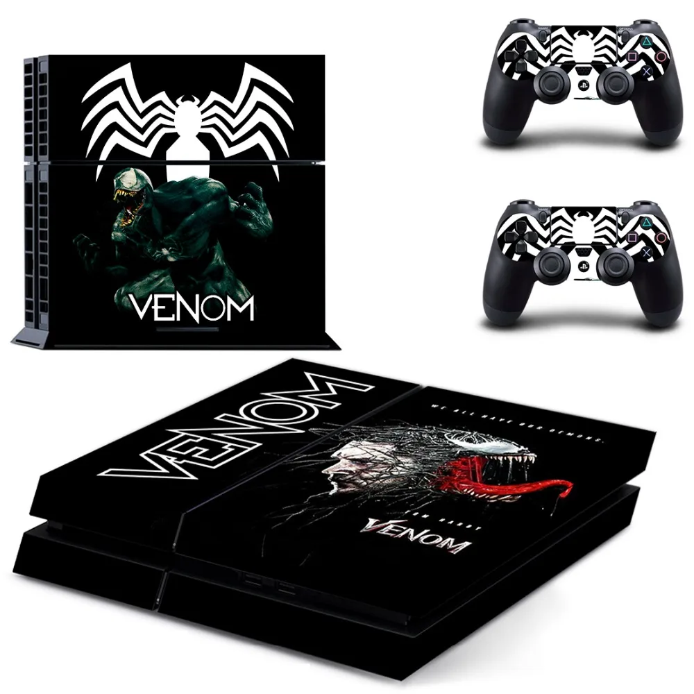 2018 наклейки Venom для PS4 PlayStation 4 консоли контроллера Скины Виниловые кожи защитные