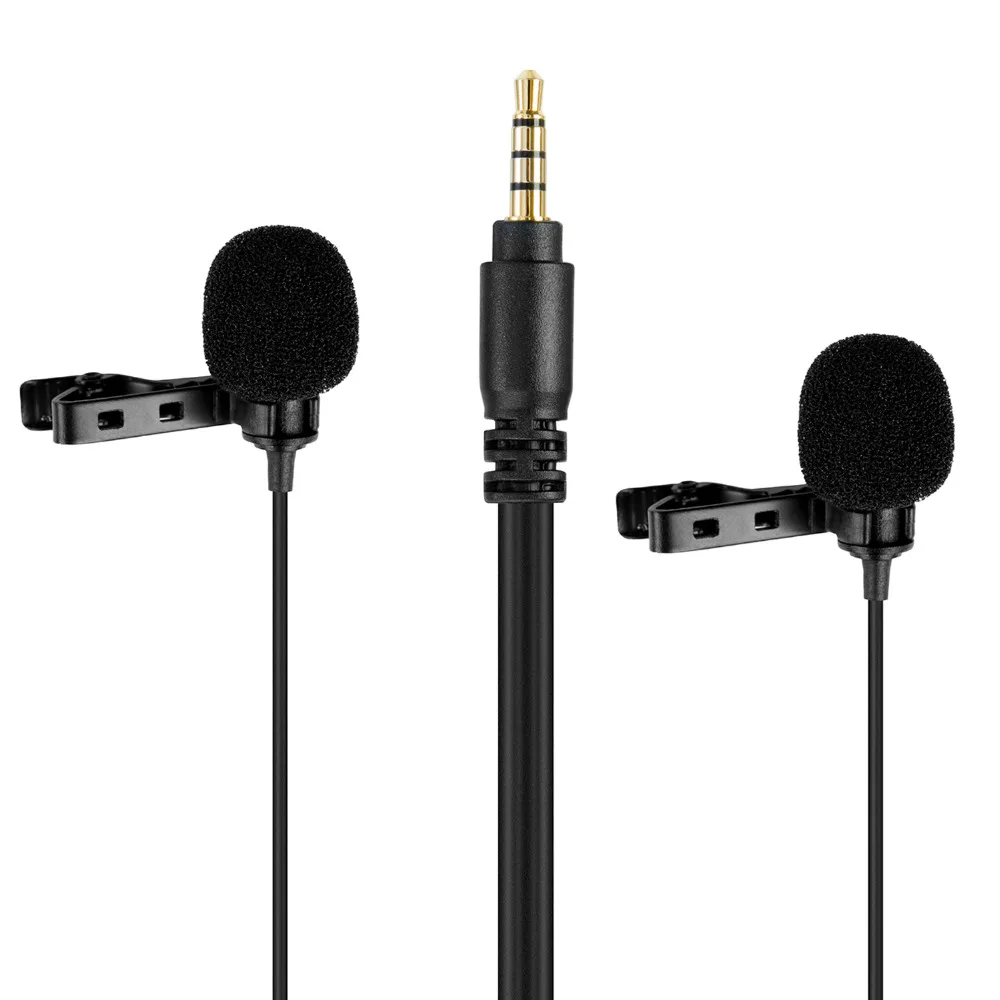 BOYA BY LM400 двойной всенаправленный конденсаторный петличный микрофон для iPhone iPad