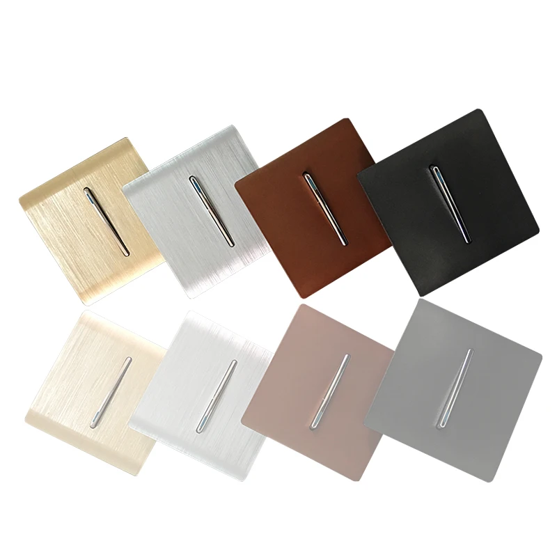 Роскошный настенный выключатель COSWALL 1 клавиша 2-ходовой лестничный цвета