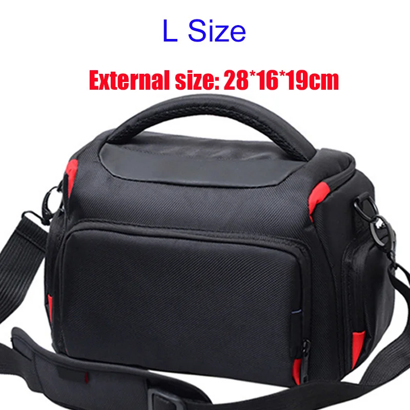 Canon Size L Камера Сумка Чехол Крышка для цифровой однообъективной зеркальной камеры Canon EOS 77D 7D 750D 1300D 80D 800D 6D 70D 760D 700D 600D 100D 1200D 1100D 550D SX50 SX60 SX30 SX540 - Цвет: Canon Size L