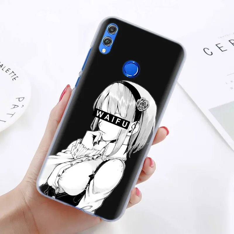 Waifu Sugoi чехол для телефона аниме для huawei Honor 8X 8A Pro 8C 8S 9 10 Lite 20i Honor Play Y7 Y9 крышка чехол Coque