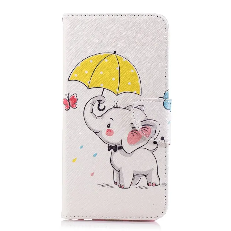 Phone Case for Huawei Honor 7C pro 5.99&quot Y7 2018 Wallet Cover huawei Prime Flip Leather Cute Panda Mobile | Мобильные телефоны
