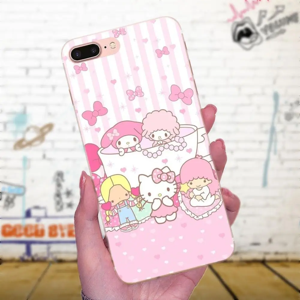 Симпатичные My Melody Little Twin Stars для Galaxy A3 A5 A7 On5 On7 2015 2016 2017 Grand Alpha G850 Core2 Prime S2