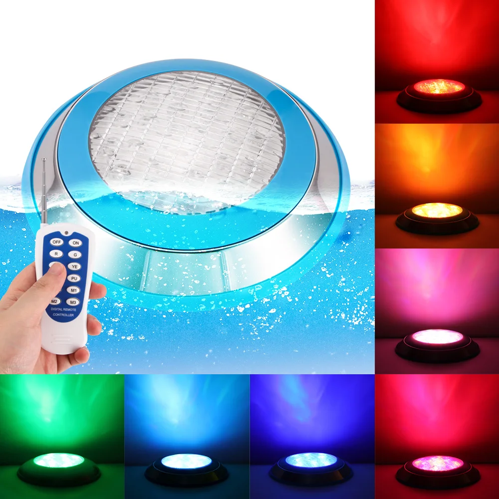 Светодиодный светильник для бассейна IP68 водонепроницаемый уличный RGB подводный