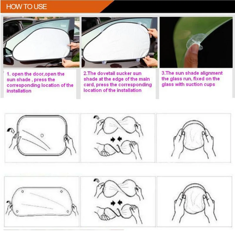 6 шт. автомобильные Передние Задние солнцезащитные очки для Citroen C4 C5 C3 Picasso Xsara Berlingo Saxo C2 C1 C4L DS3 Xantia DS4 C8 C-Elysee 2cv