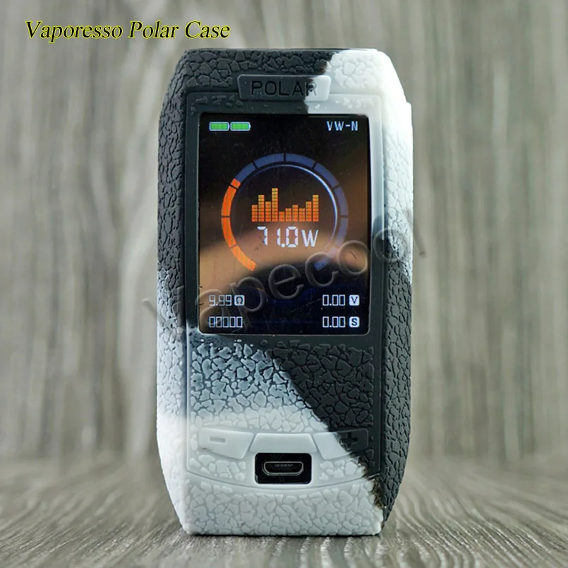 2 шт Vaporesso polar 220 W чехол силиконовый чехол с эффектом деформации наклейка рукав не скользит толще для Vaporesso polar 220 W коробка мод