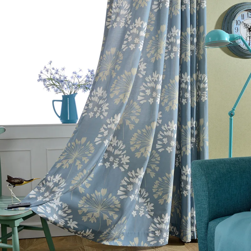 

[Printing] New cotton curtain fabric curtains living room bedroom balcony