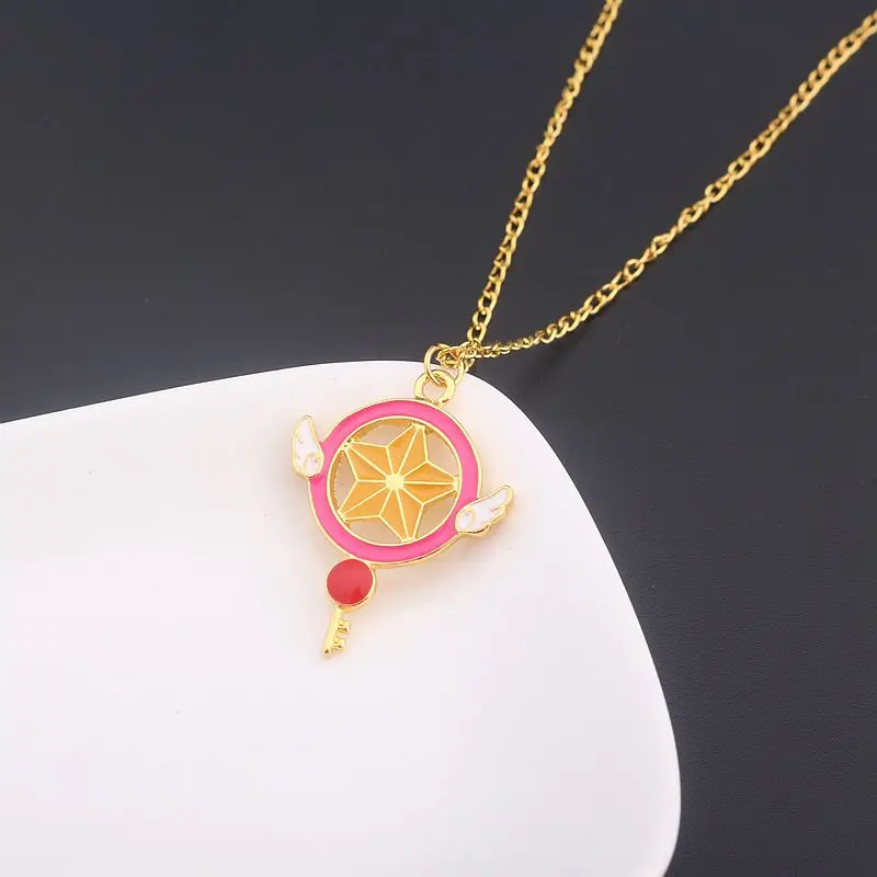 Модная Длинная цепочка с аниме Сейлор Мун очаровательные ожерелья для девушек и