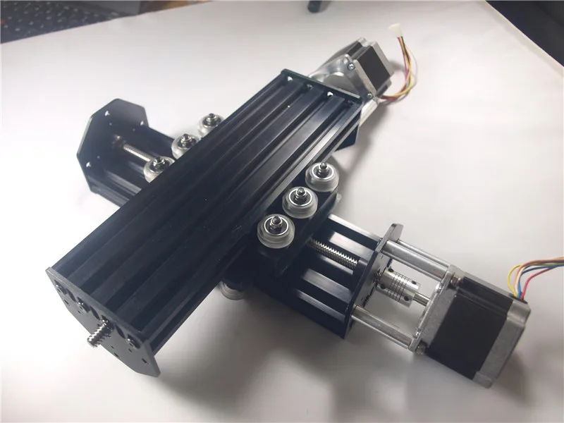 DIY V-Slot Nema 23 свинцовые винтовые приводы и простая X/Y настольная система Комплект 250 мм 2080 v-slot профиль
