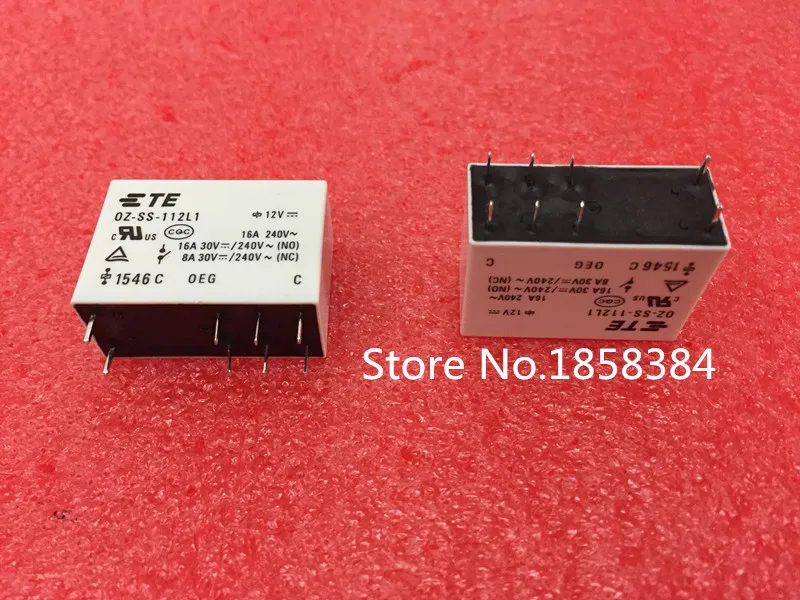 10 шт./лот OEG РЕЛЕ МОЩНОСТИ OZ SS 112L1 112L 12VDC 12В 16A 8PIN|power relay|12v 16aoeg relay |