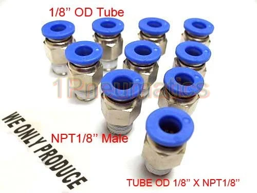 

Бесплатная доставка 100 шт./лот 1/8 "NPT Быстрый пневматический соединитель пластиковый вставной фитинг/трубный соединитель OD1/8 дюймов PC1/8-N01