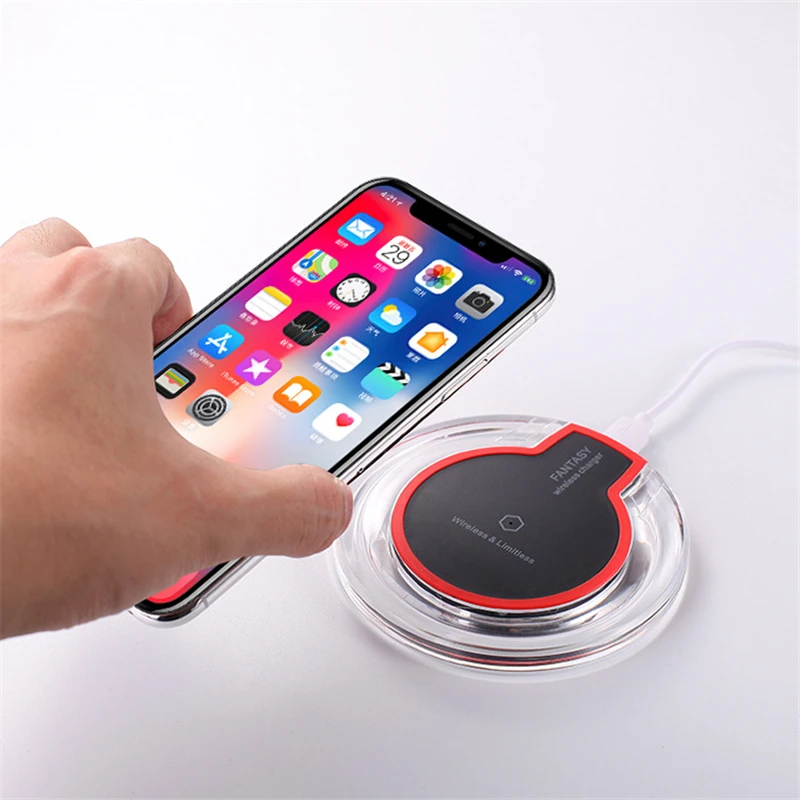 Suqy Qi Беспроводное зарядное устройство для Iphone X xs Max Xr 8 Plus Беспроводная зарядная подставка для телефона Xiaomi для samsung S8 S9 S7 s6 edge