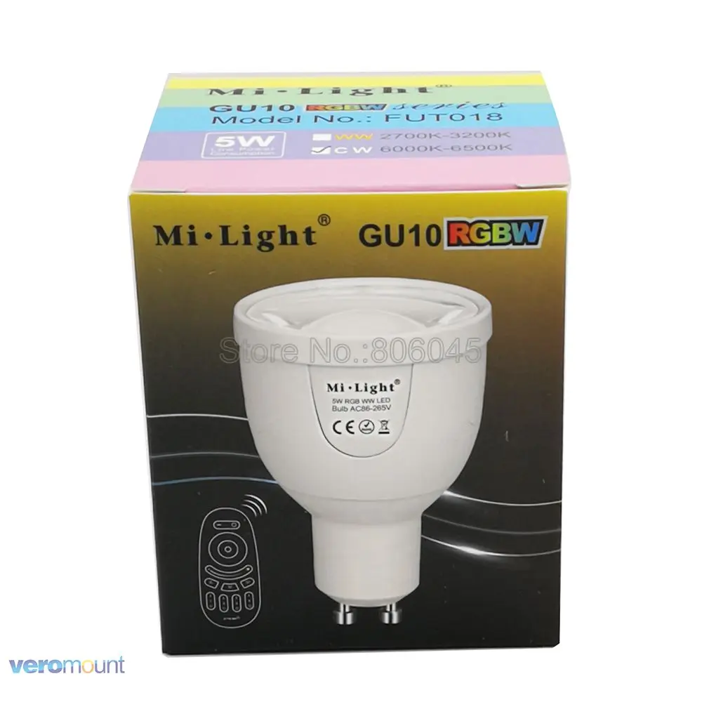 Milight 2,4G светодиодный светильник MR16 GU10 E14 E27 светодиодный умный светильник 4 Вт 5 Вт 6 Вт 9 Вт 12 Вт CCT/RGBW/RGBWW/RGB+ CCT Светодиодный прожектор 2,4 г с дистанционным управлением