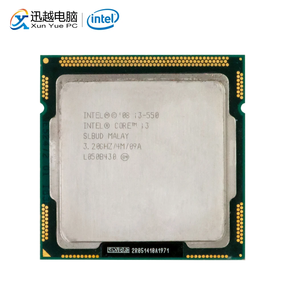 Процессор Intel Core i3 550 для настольных ПК i3-550 двухъядерный процессор 3 2 ГГц 4 МБ кэш LGA
