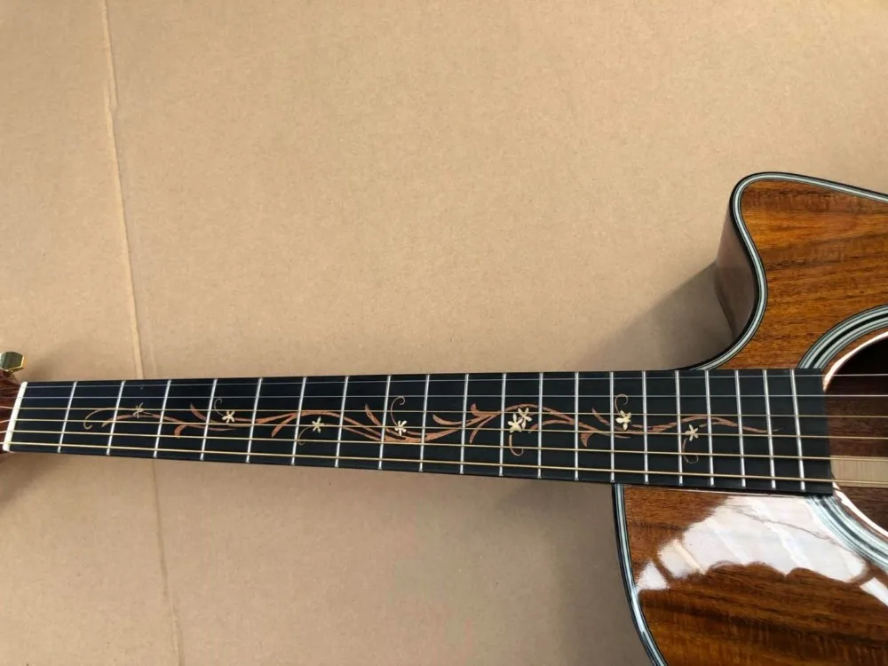 Vine гриф из черного дерева KOA K24 Акустическая гитара Chaylor древесина КоА акустическая электрогитара KOA K24ce Акустическая гитара