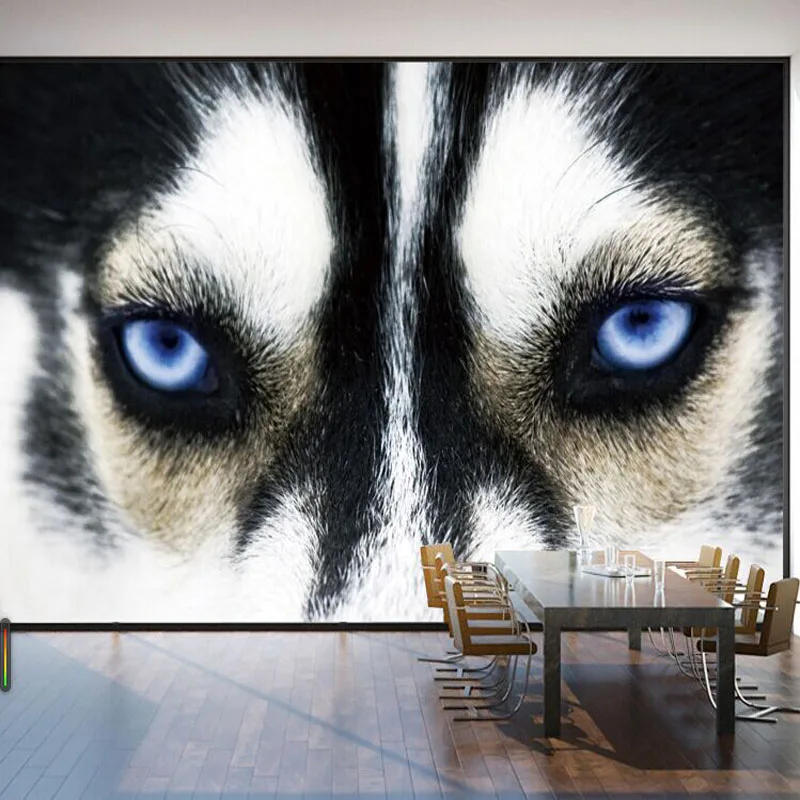 Bacaz 8D росписи голова Волка Wall Art 3d обои животных фотообои с фигурами тигров 3D