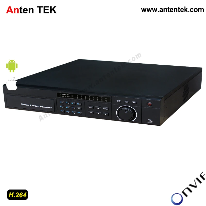 Антенн AT NVR816 16 КАНАЛЬНЫЙ 1080 P макс 6MP вход 8 SATA КАНАЛ распознавания лиц или 2CH intrution