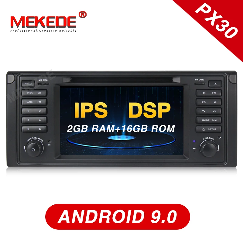 MEKEDE 7 &quot ВЫСОКАЯ ЧЁТКОСТЬ ips DSP Android 9 0 автомобильный dvd плеер Автомобильный для BMW