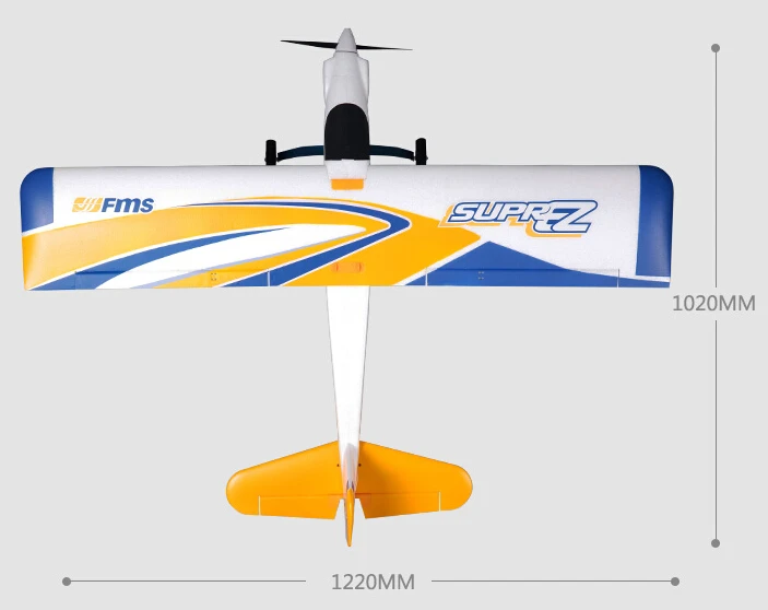 FMS 1220 мм Wingspan Super EZ V2 тренажер EPO самолет с поплавками RTF 2 4 ГГц радиоуправляемая