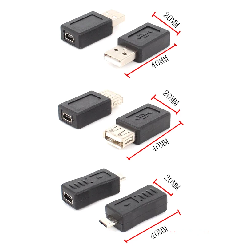 USB адаптер переходник micro mini changer 10 шт.|Соединители| |