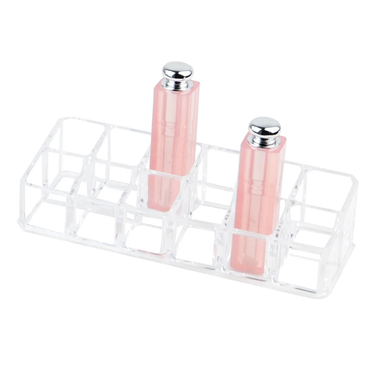 12 решеток акриловая стойка для губной помады держатель лака ногтей