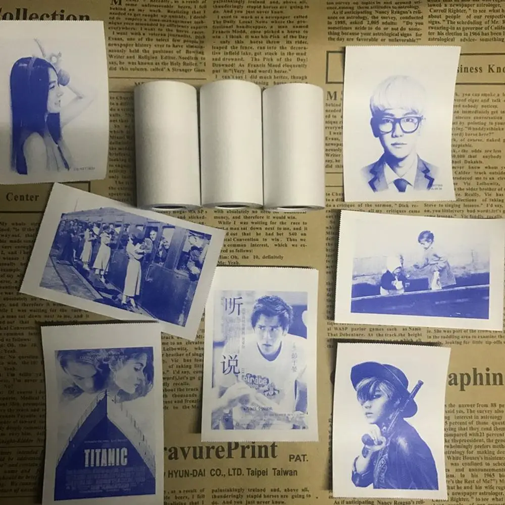 3 рулона прочная печать наклеек бумага термостойкая самоклеящаяся для PAPERANG Mini