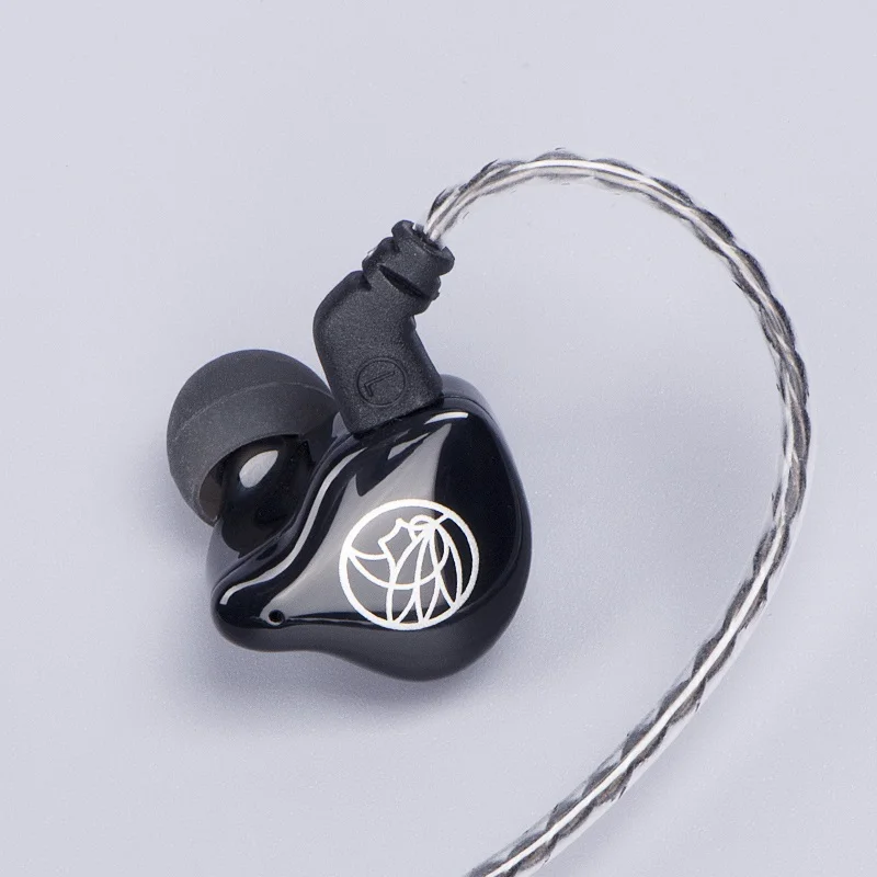 T1S Black no mic Новые наушники TFZ T1s T1SM Hifi, индивидуальные динамические наушники 3,5 мм с монитором, сменный кабель, используйте устройство второго поколения - Цвет: T1S Black no mic