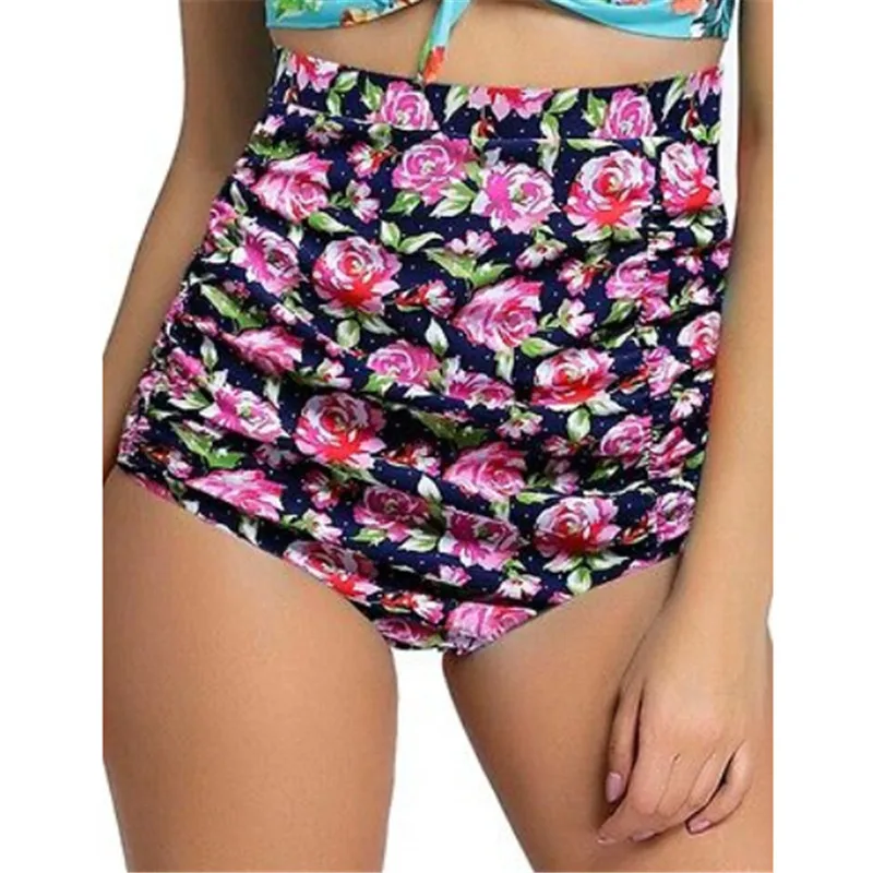 2017 женские плавки бикини с высокой талией принтом для плавания бразильские