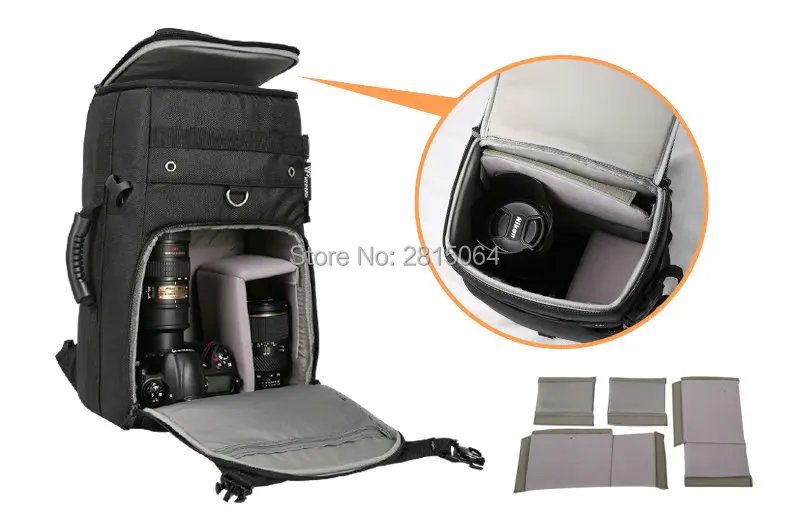 WB-6200 рюкзак сумка для камеры чехол для DSLR SLR Nikon Canon Sony Fuji Pentax samsung дорожная сумка RU