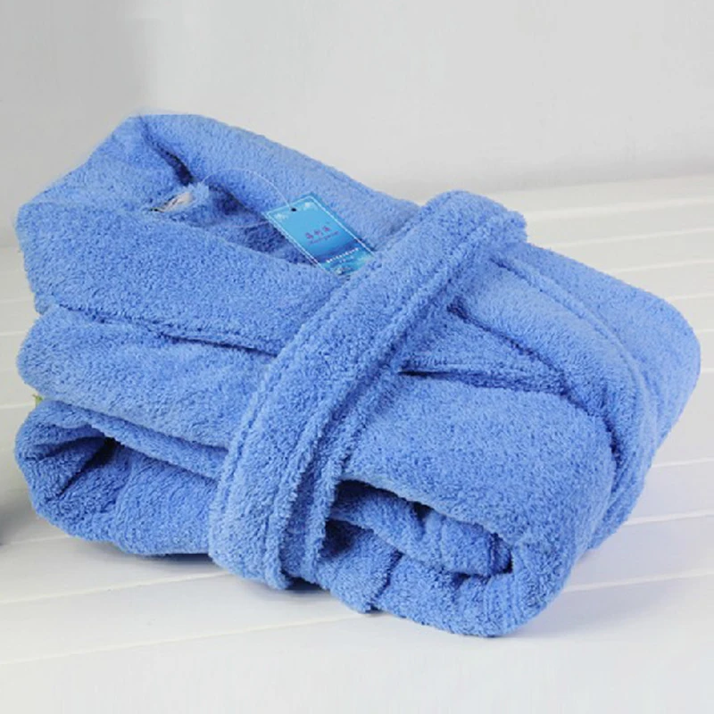 Free shipping Hilift thickening 100% cotton robe quality terry bathrobe toweled | Женская одежда
