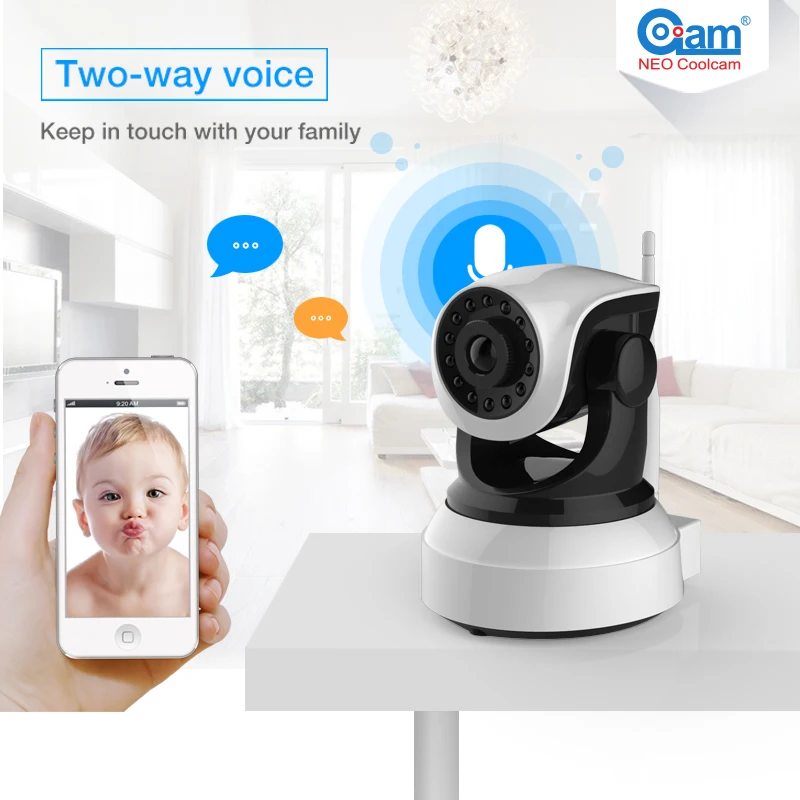 Камера видеонаблюдения NEO Coolcam NIP 51OZX 720P HD Wi Fi ИК ночное видение Поддержка iPhone