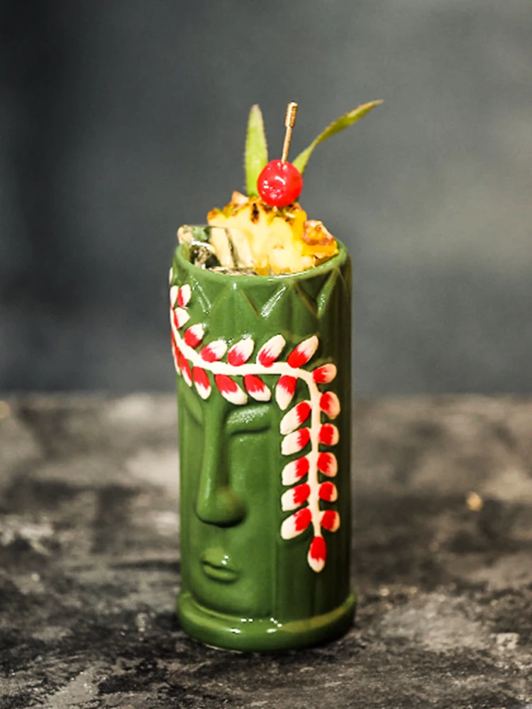 Hawaii Tiki кружки Коктейльная чашка пивная кружка для напитков кружка для Вина Керамические Кружки Tiki отлично подходят для коктейльных напитков