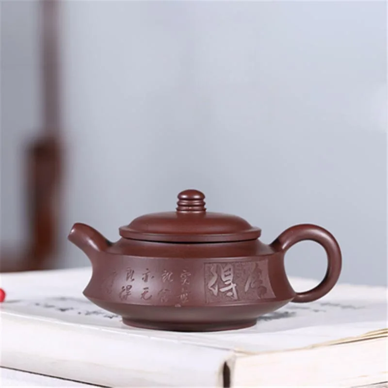 160 мл Исин фиолетовый глиняный художественный чайный горшок She De Word Art Zisha pot сырье