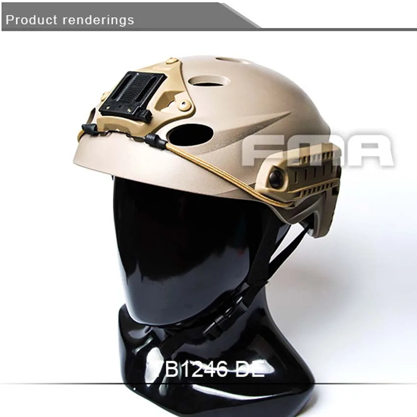 2018 FMA Бесплатная доставка Тактический шлем особой силы Recon CS BK/DE/FG TB1246 | Спорт и